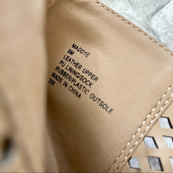 STEVE MADDEN Cognac Tan Brown Heeled Booties with laces MADDYE - Picture 9 of 9